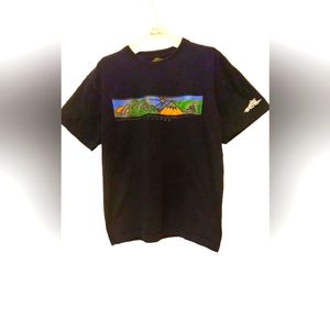 Vintage Hyla Navy Blue Short Sleeves Cotton t-shirt Size Medium.